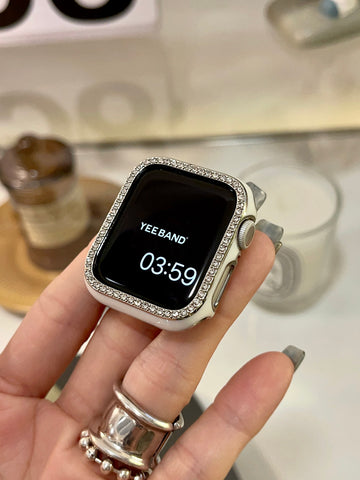 Color clashing PC rhinestone case for Applewatch
