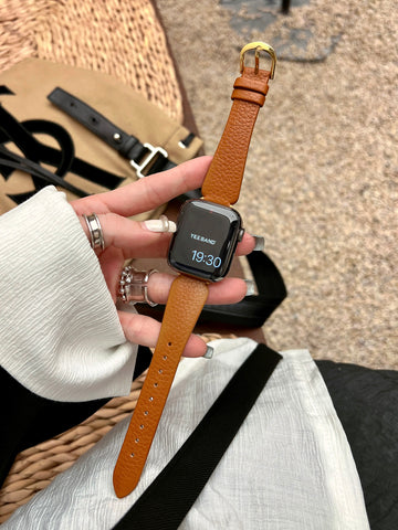 Vase-shaped leather strap for applewatch