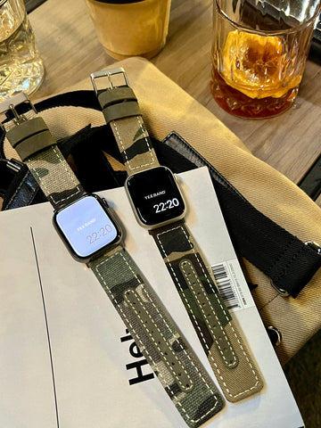 Vintage Camouflage Premium Feel Strap for Applewatch