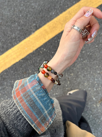 Colorful Spiritual Cloud Beaded Wristband