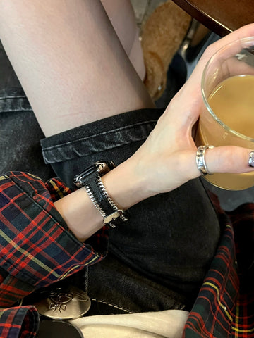 Handmade niche design personalized chain strap for applewatch