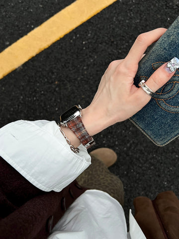 Autumn and winter Merad tweed strap for applewatch