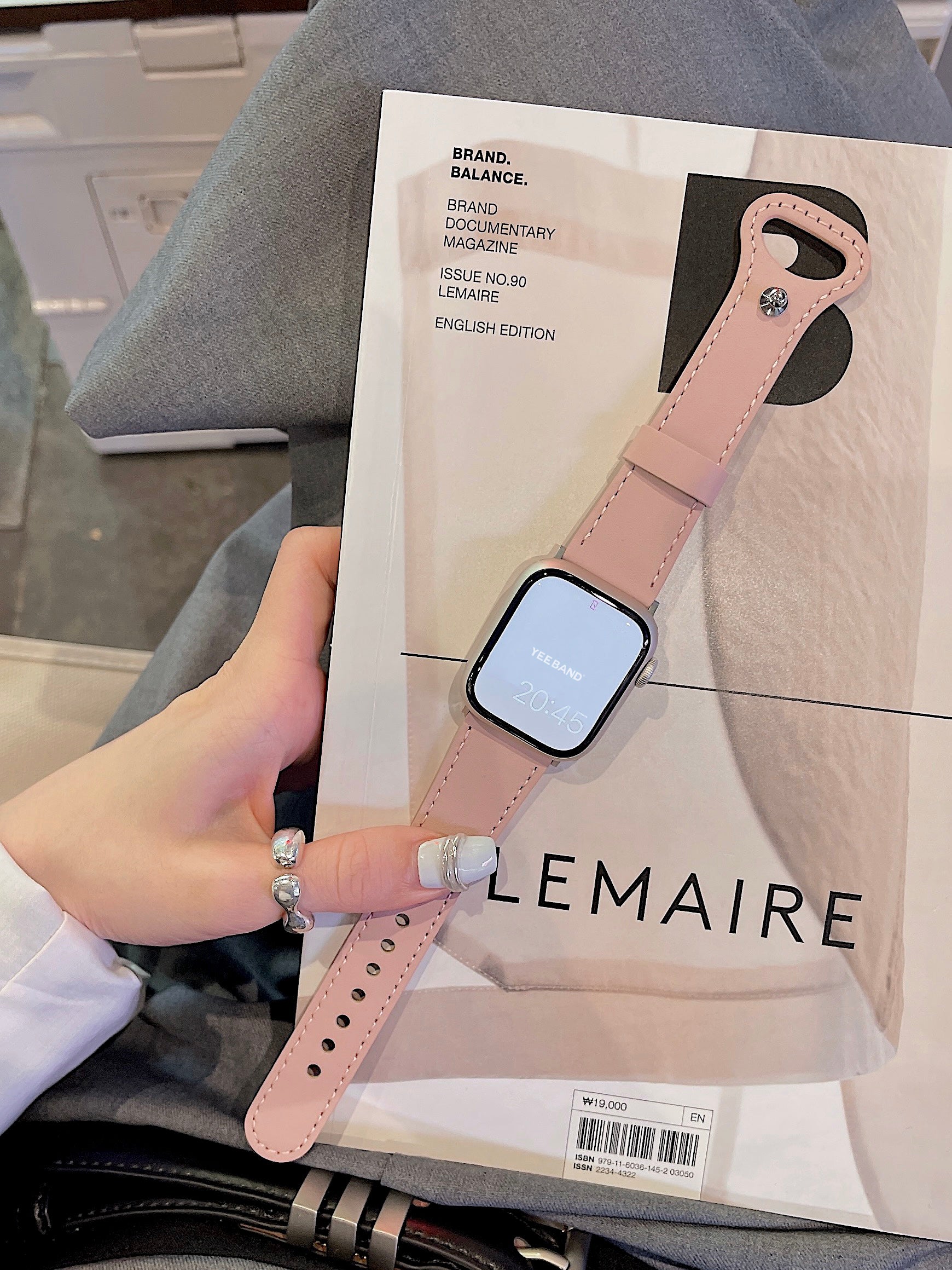 Genuine Leather Pacifier Buckle Leather Strap for Applewatch