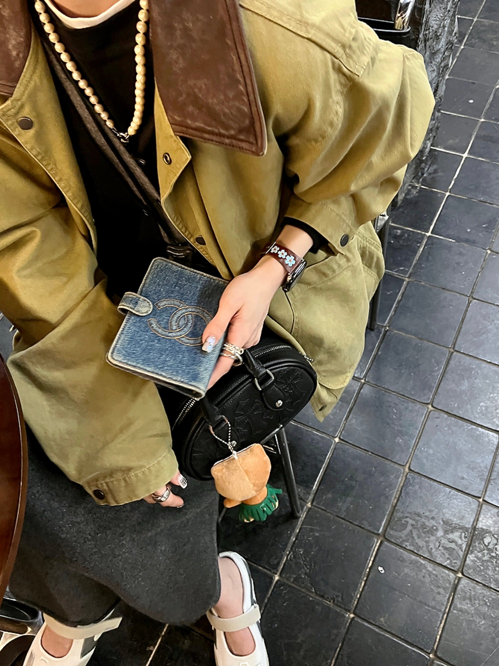 Sakura Bloom Leather Strap