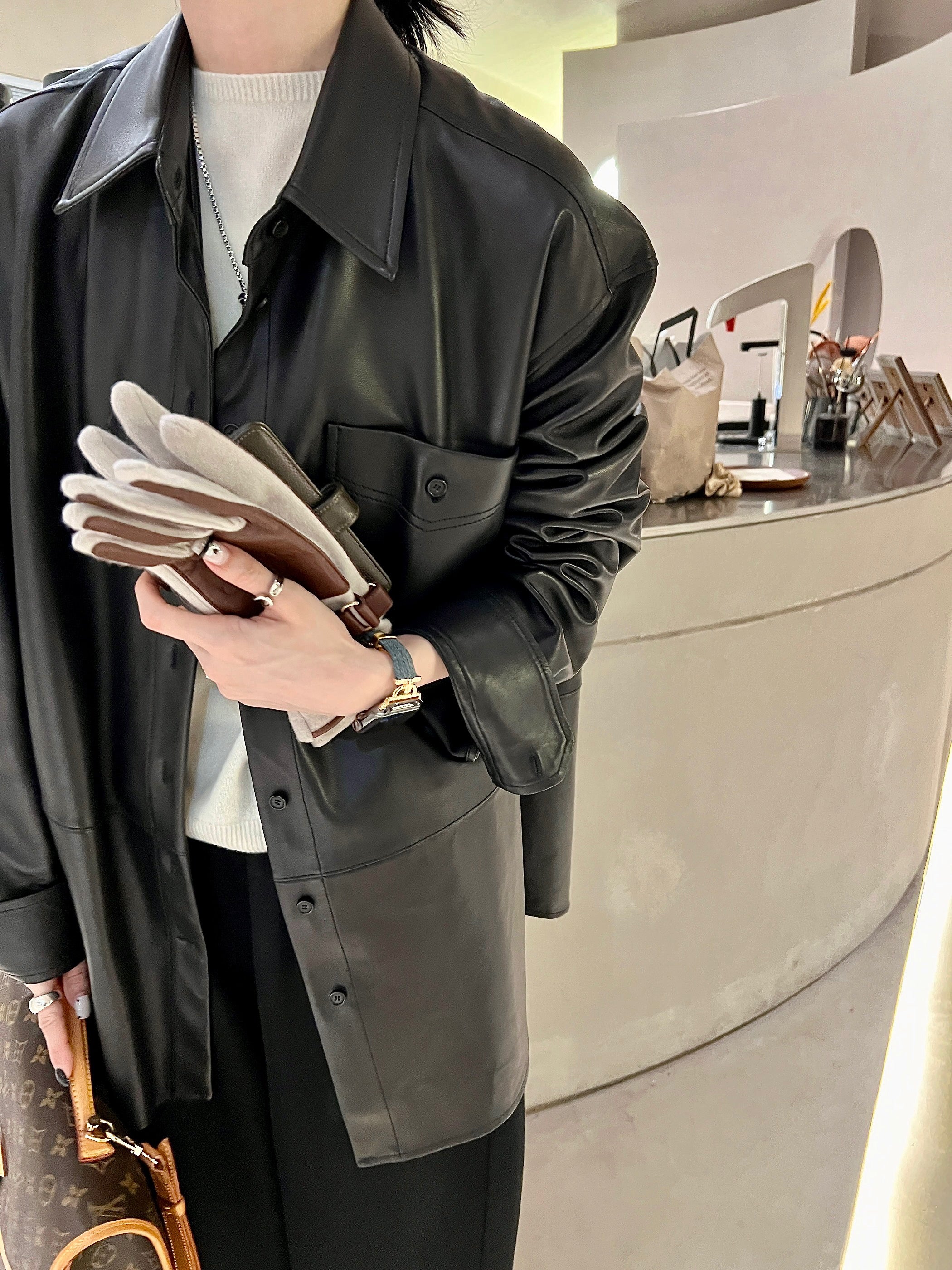 Denim & Metal Connector Band