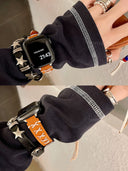 Punk Star-Wrapped Watch Strap