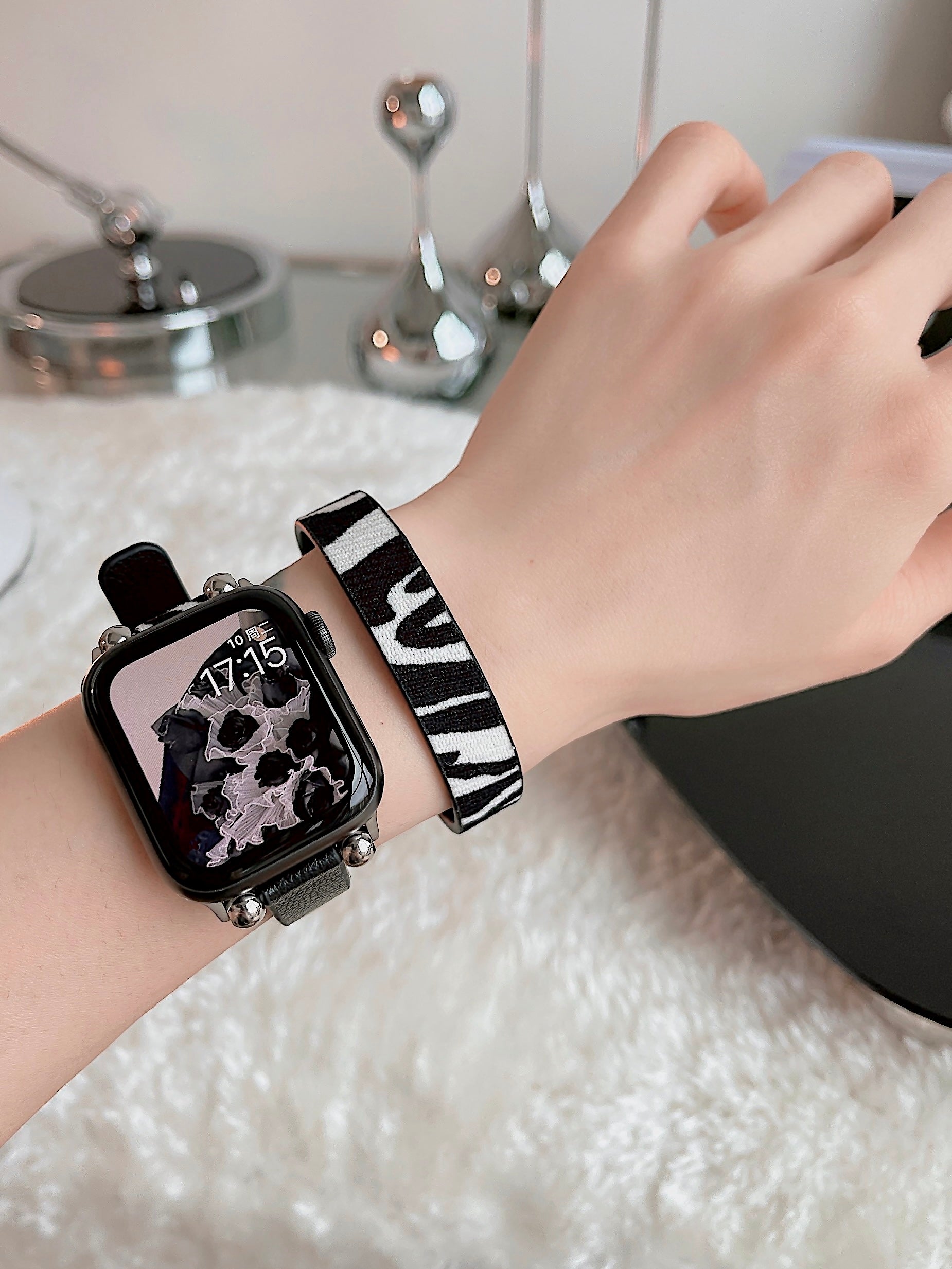 Geometric color-blocking design strap for Applewatch