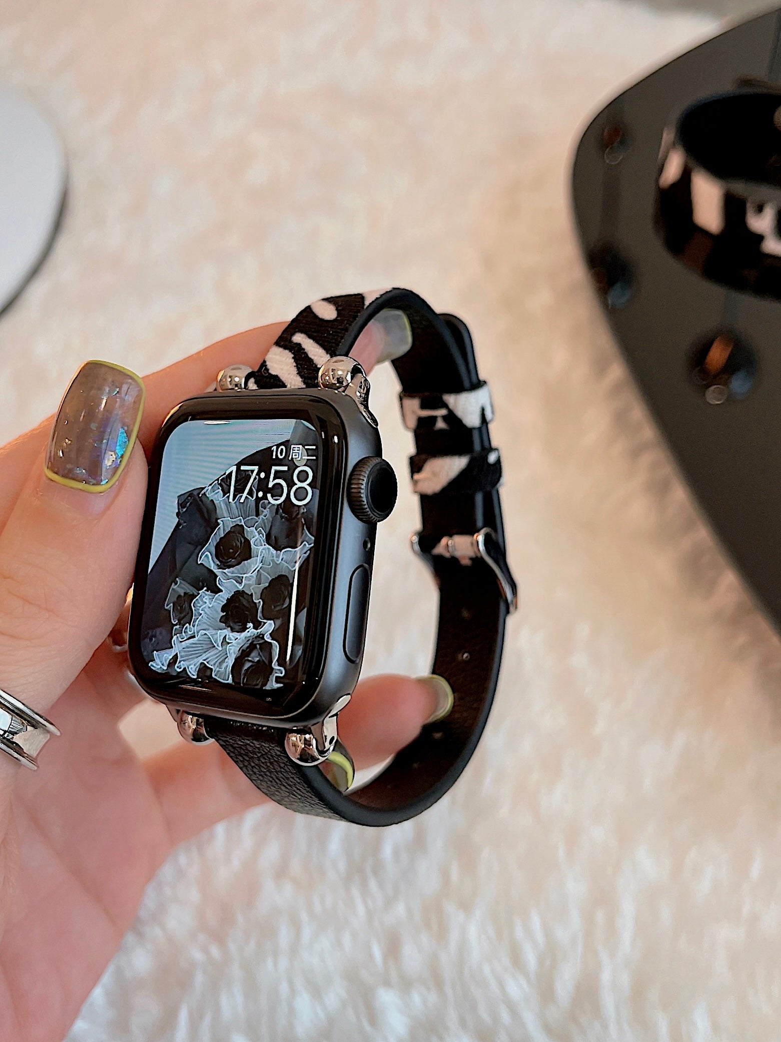 Geometric color-blocking design strap for Applewatch