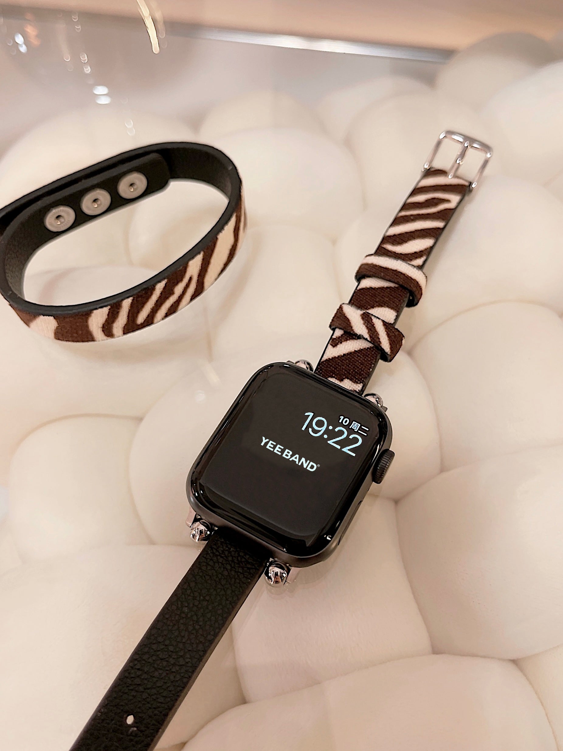 Geometric color-blocking design strap for Applewatch