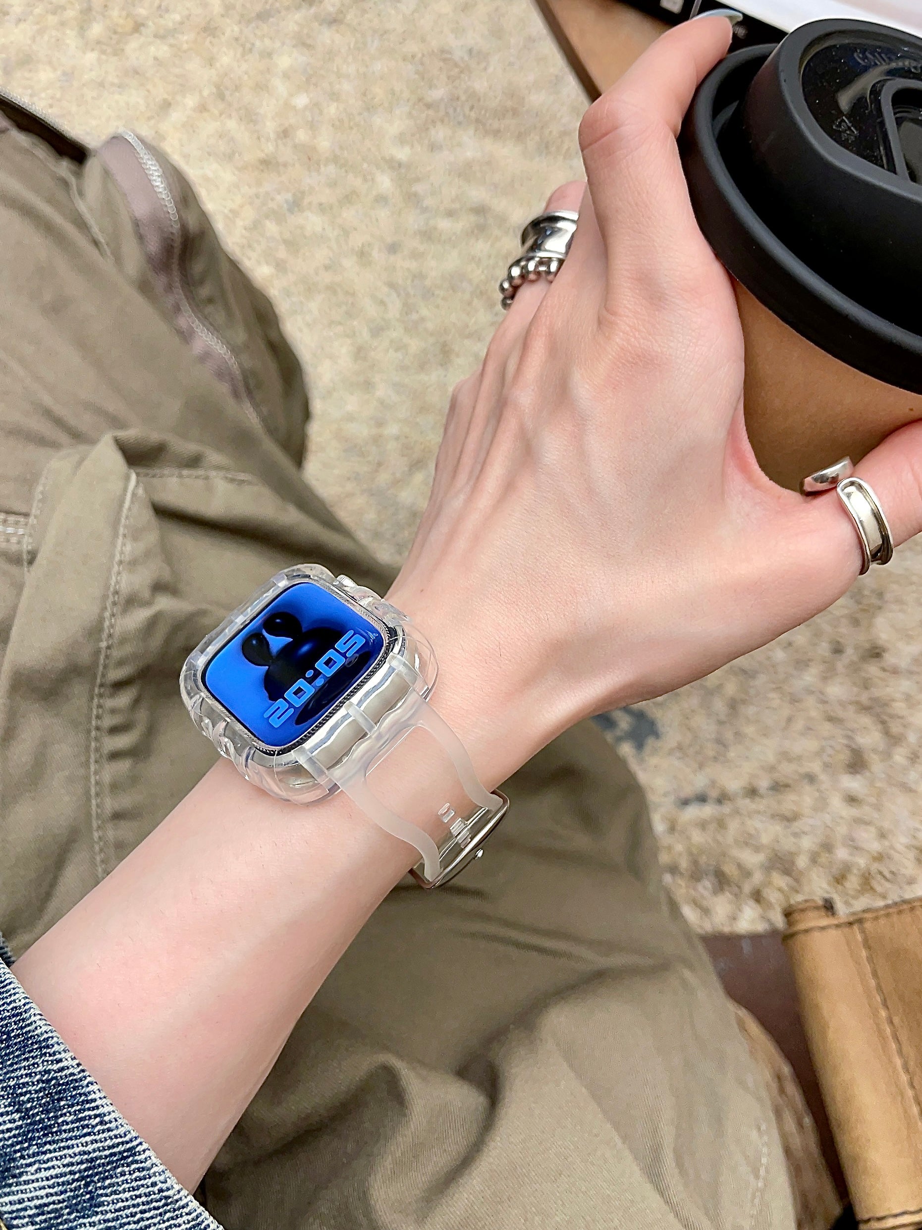 Lightweight Waterproof Sporty Climbing Swimming Silicone Strap