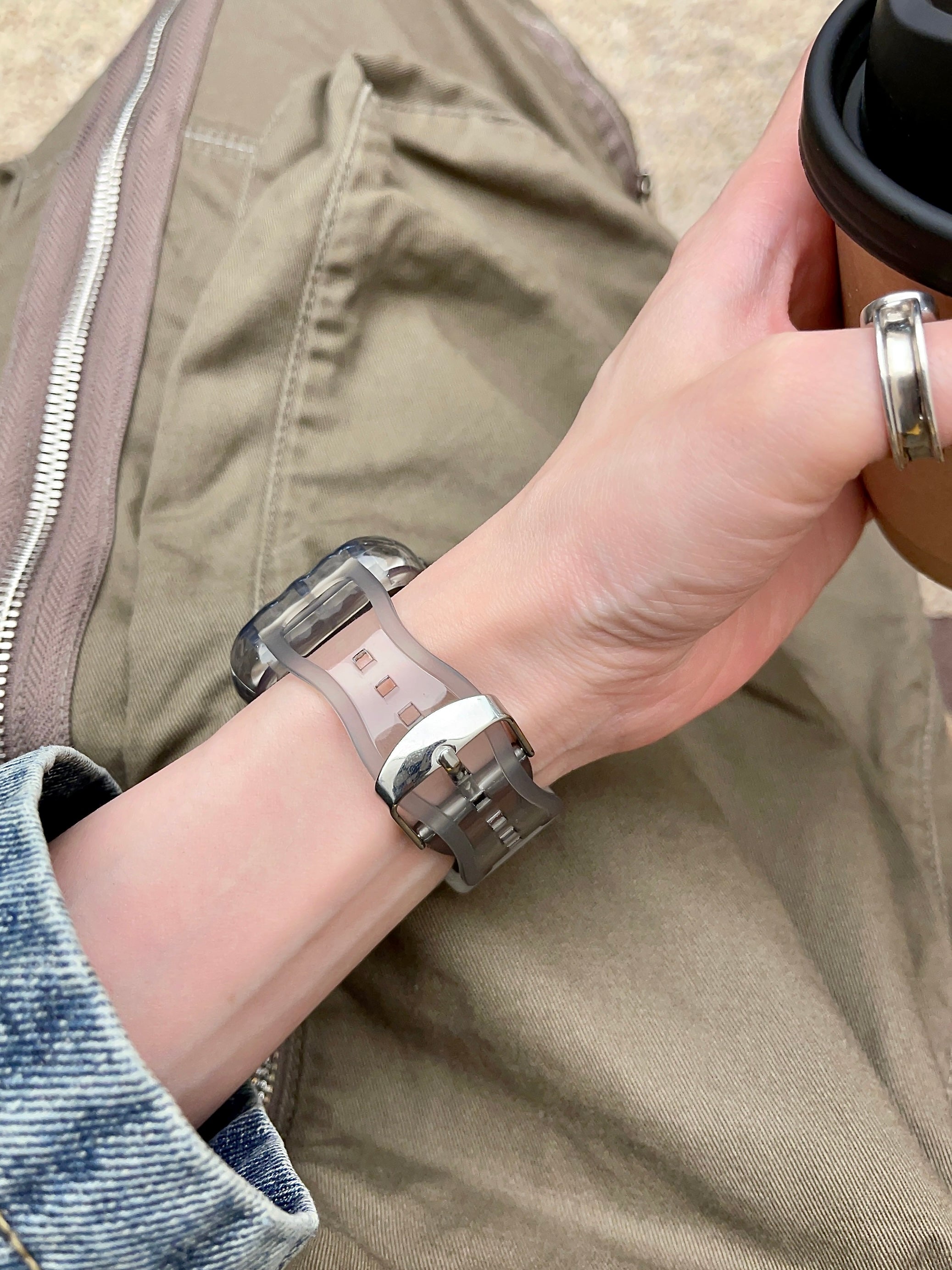 Lightweight Waterproof Sporty Climbing Swimming Silicone Strap