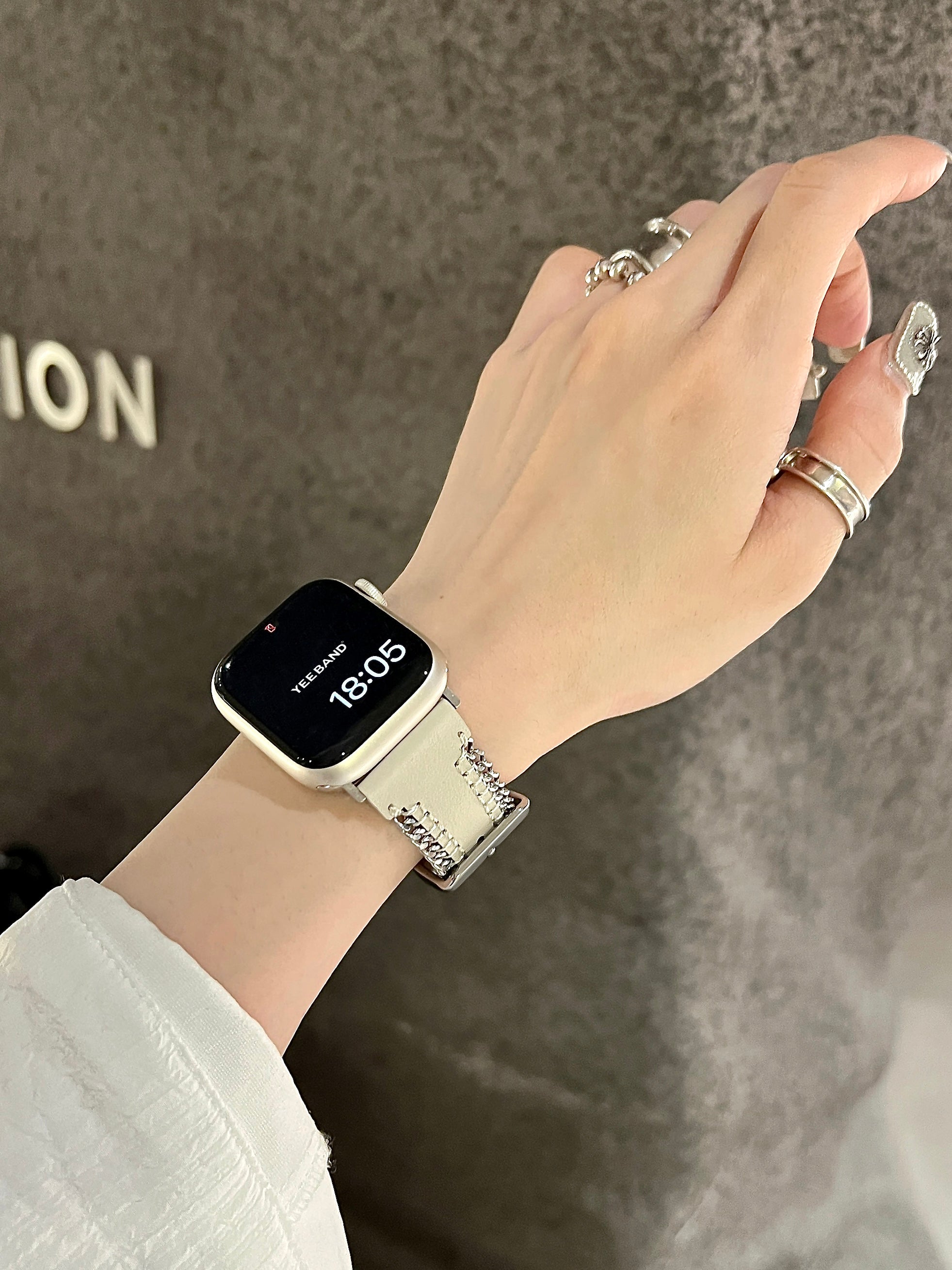 Side Chain Leather Band