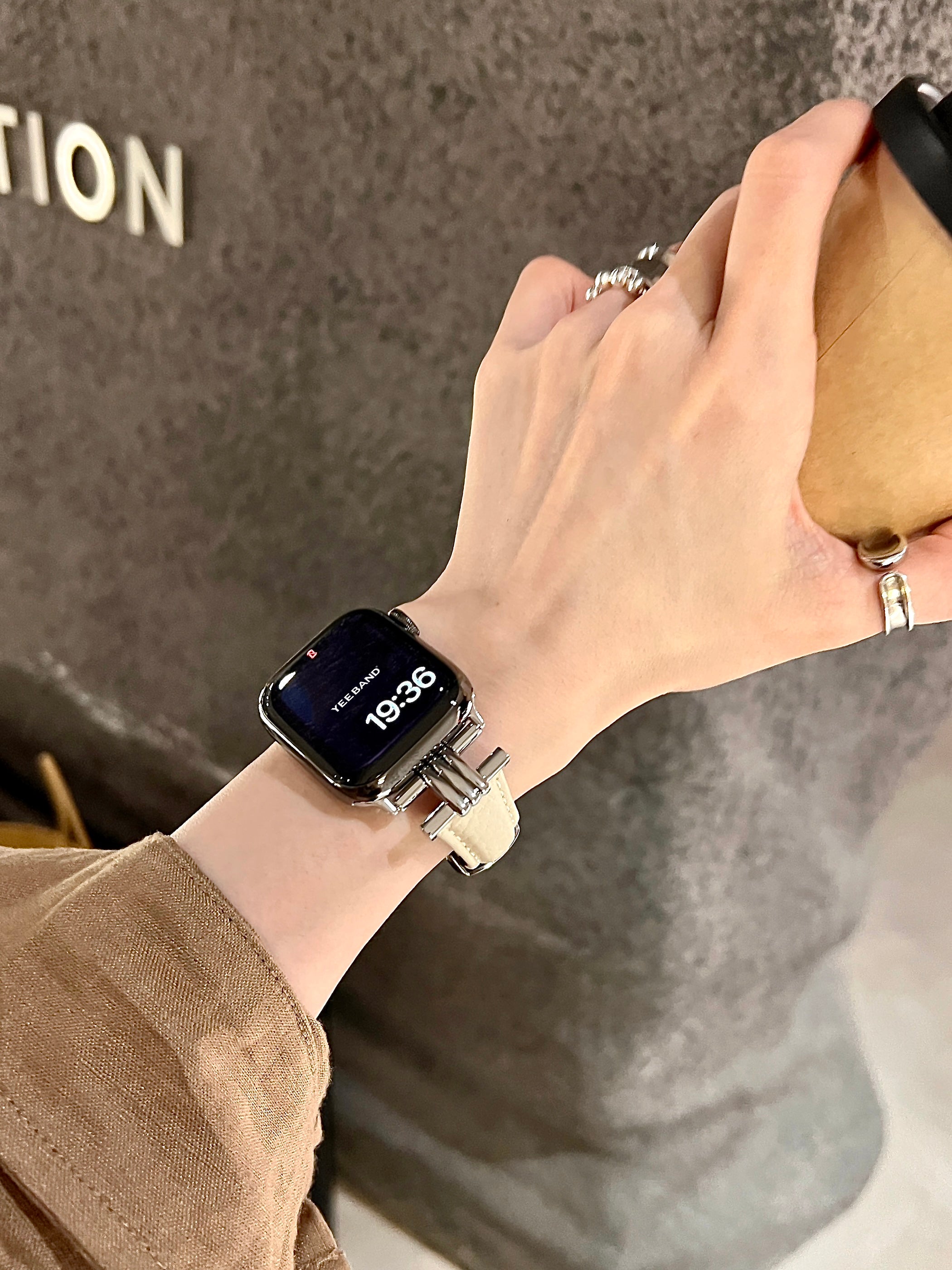 Leather Butterfly Buckle Band