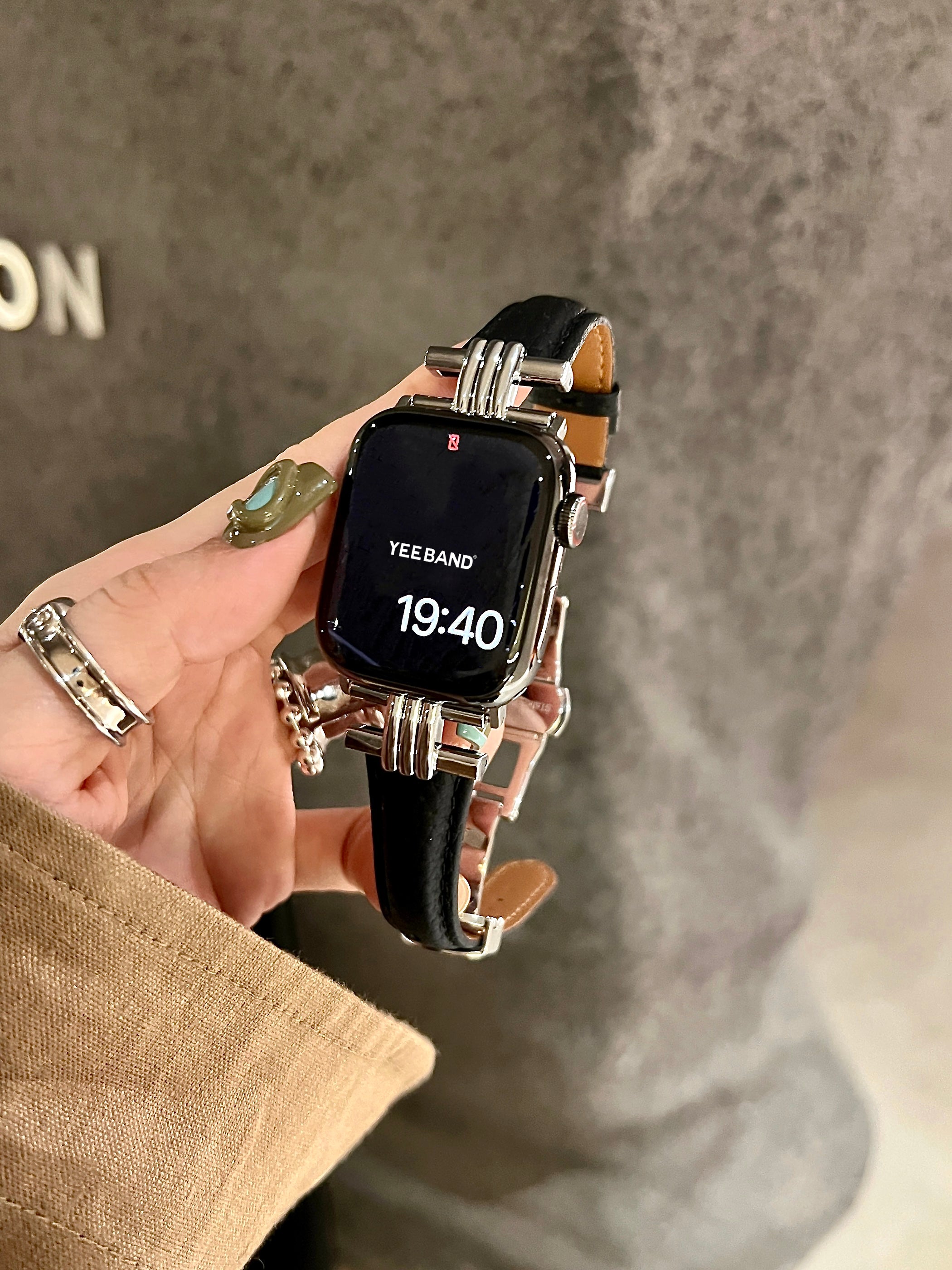 Leather Butterfly Buckle Band