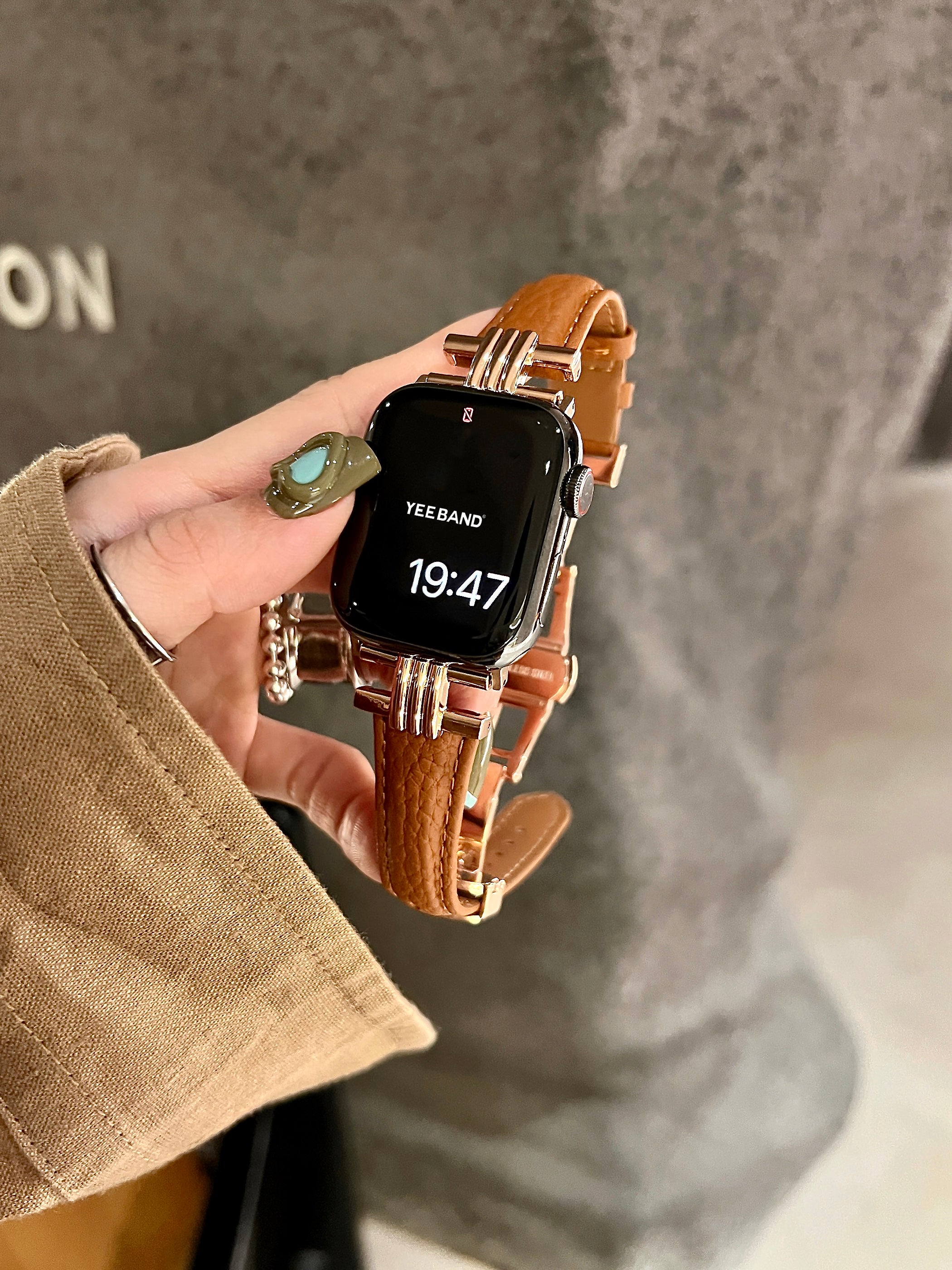 Leather Butterfly Buckle Band