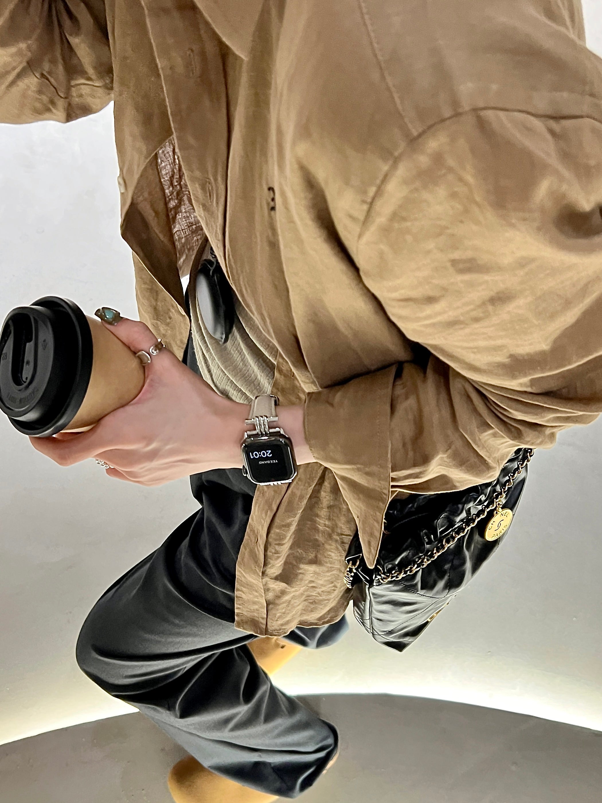 Leather Butterfly Buckle Band