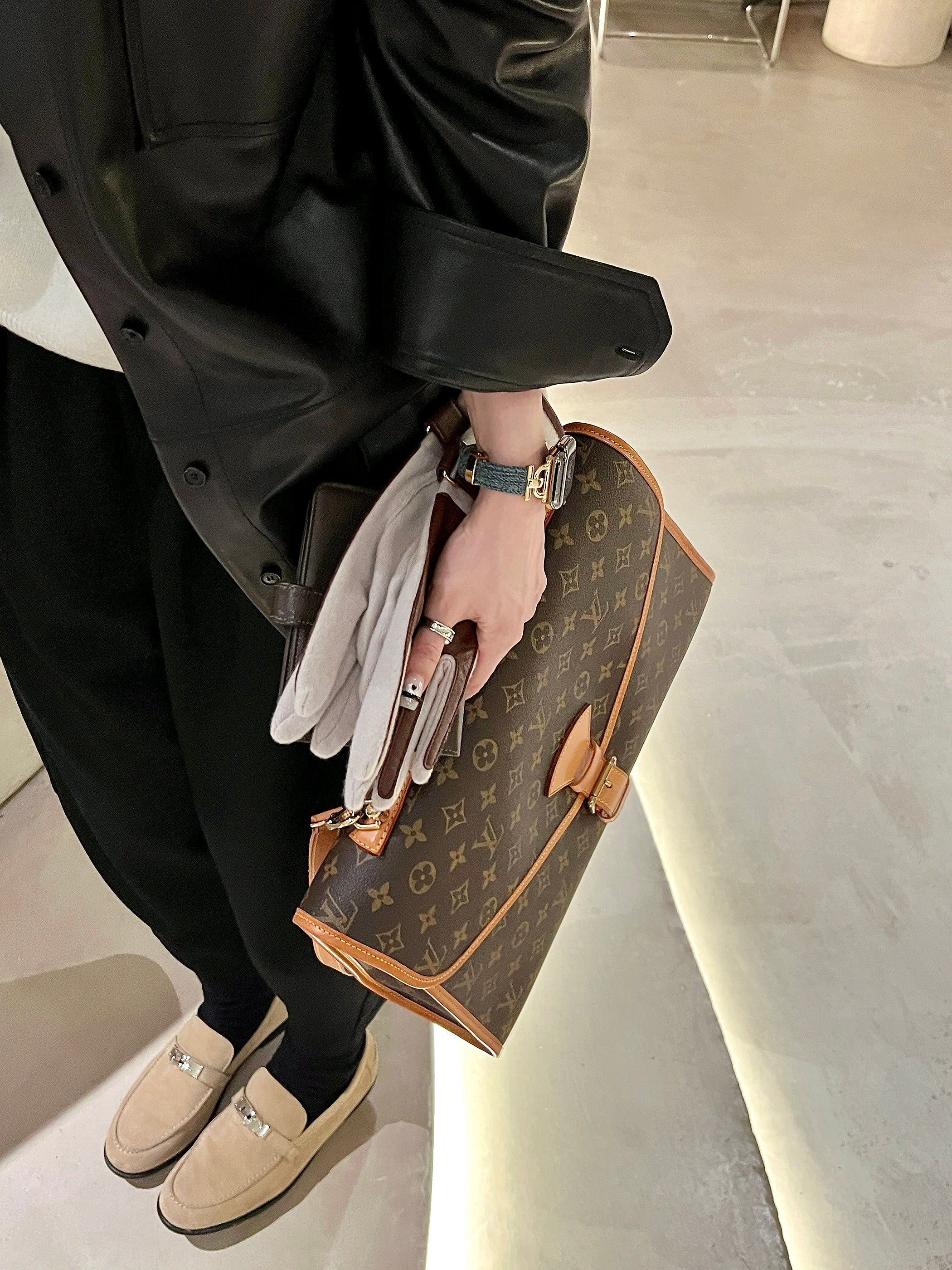 Denim & Metal Connector Band