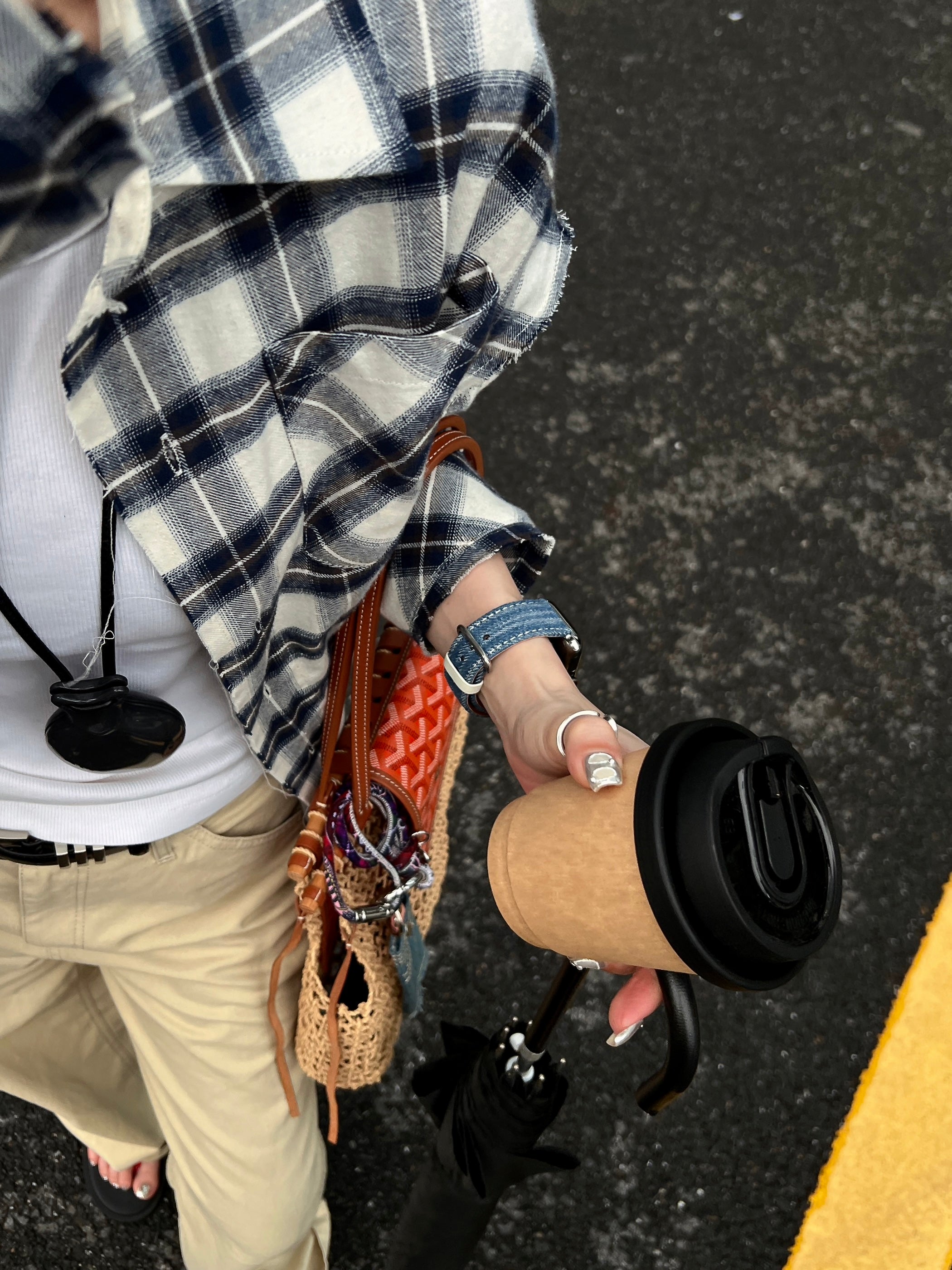 Denim Color-Block Band