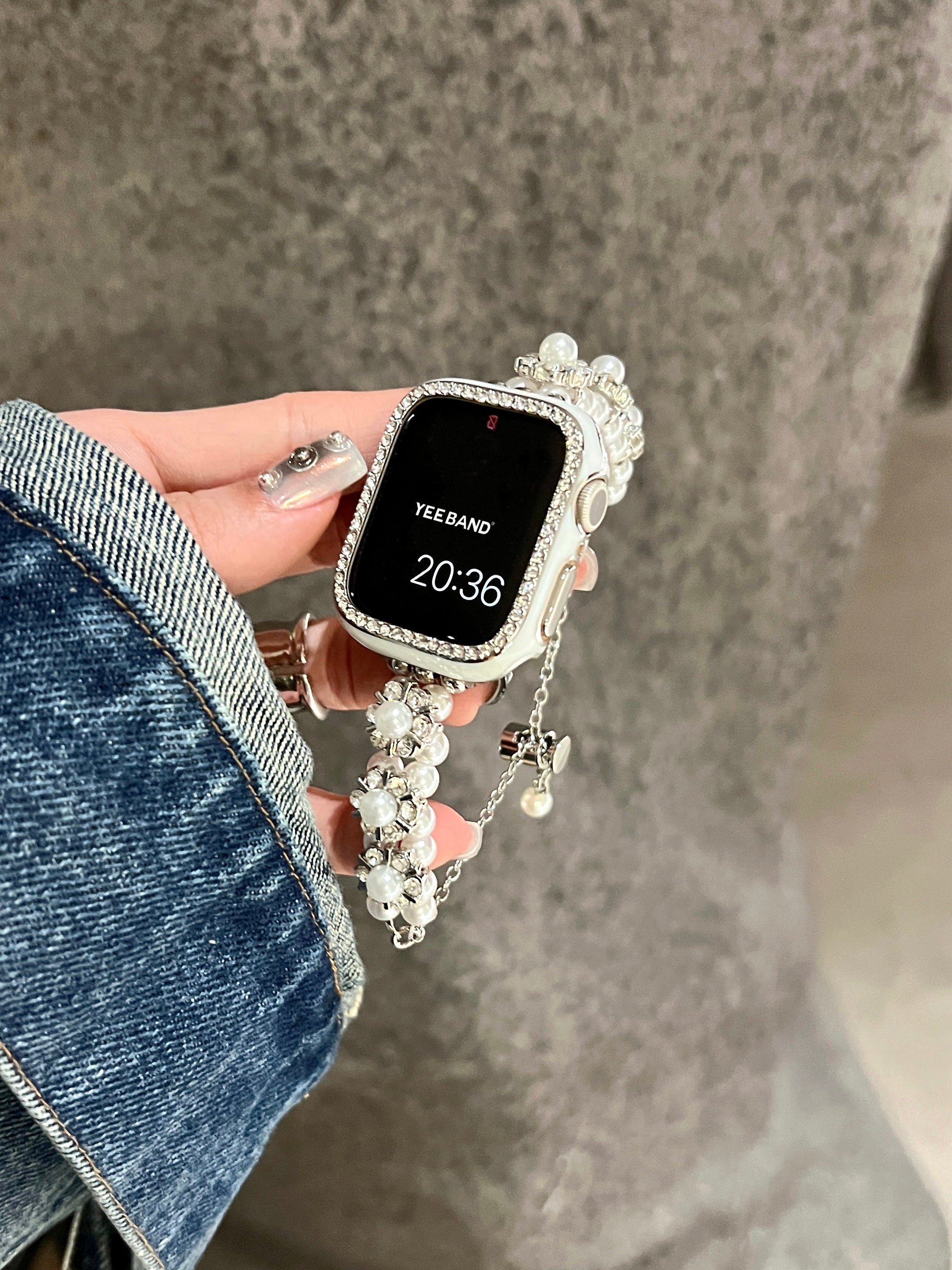 Beaded Flower Bracelet Strap