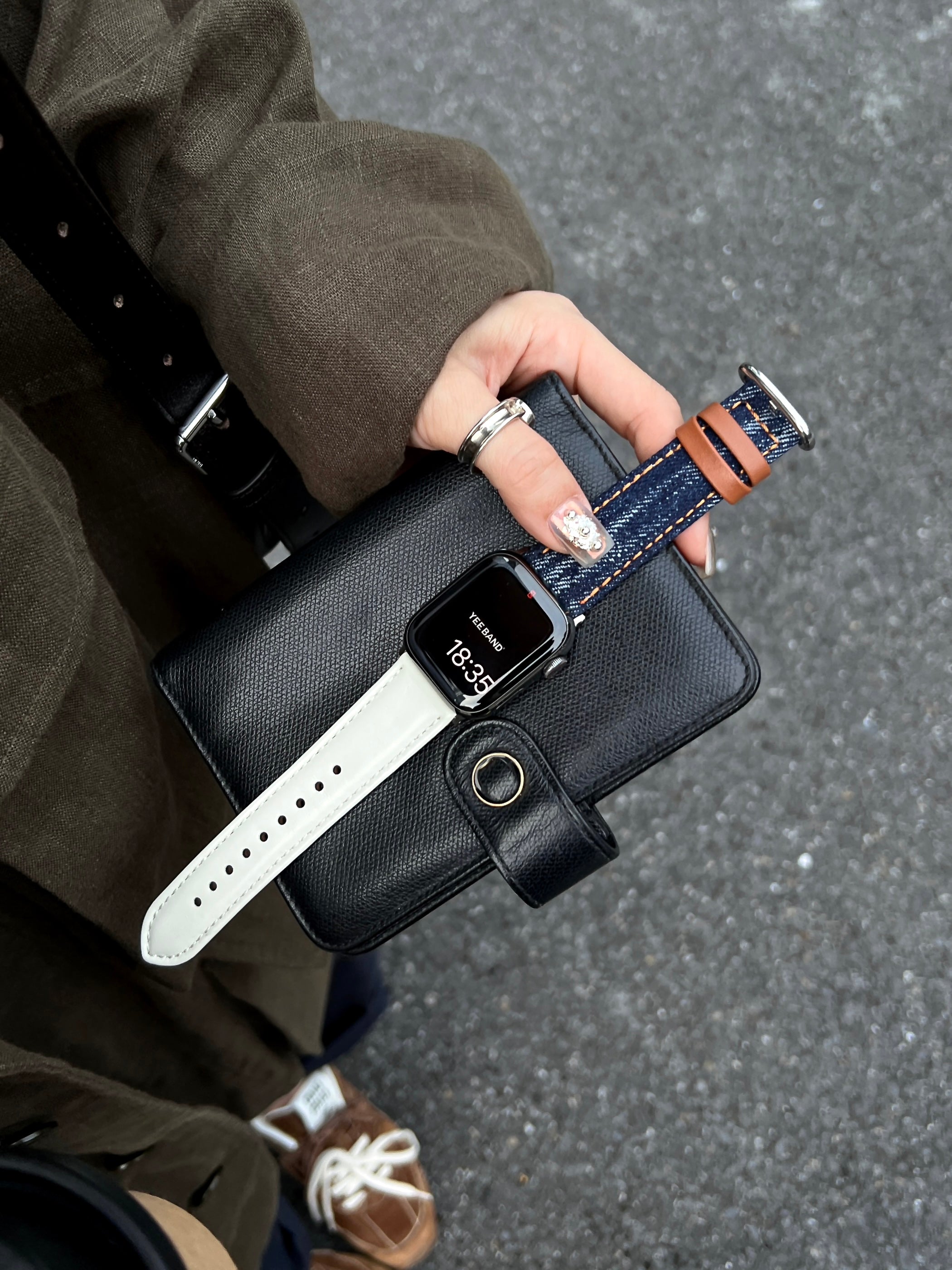 Denim & Leather Band