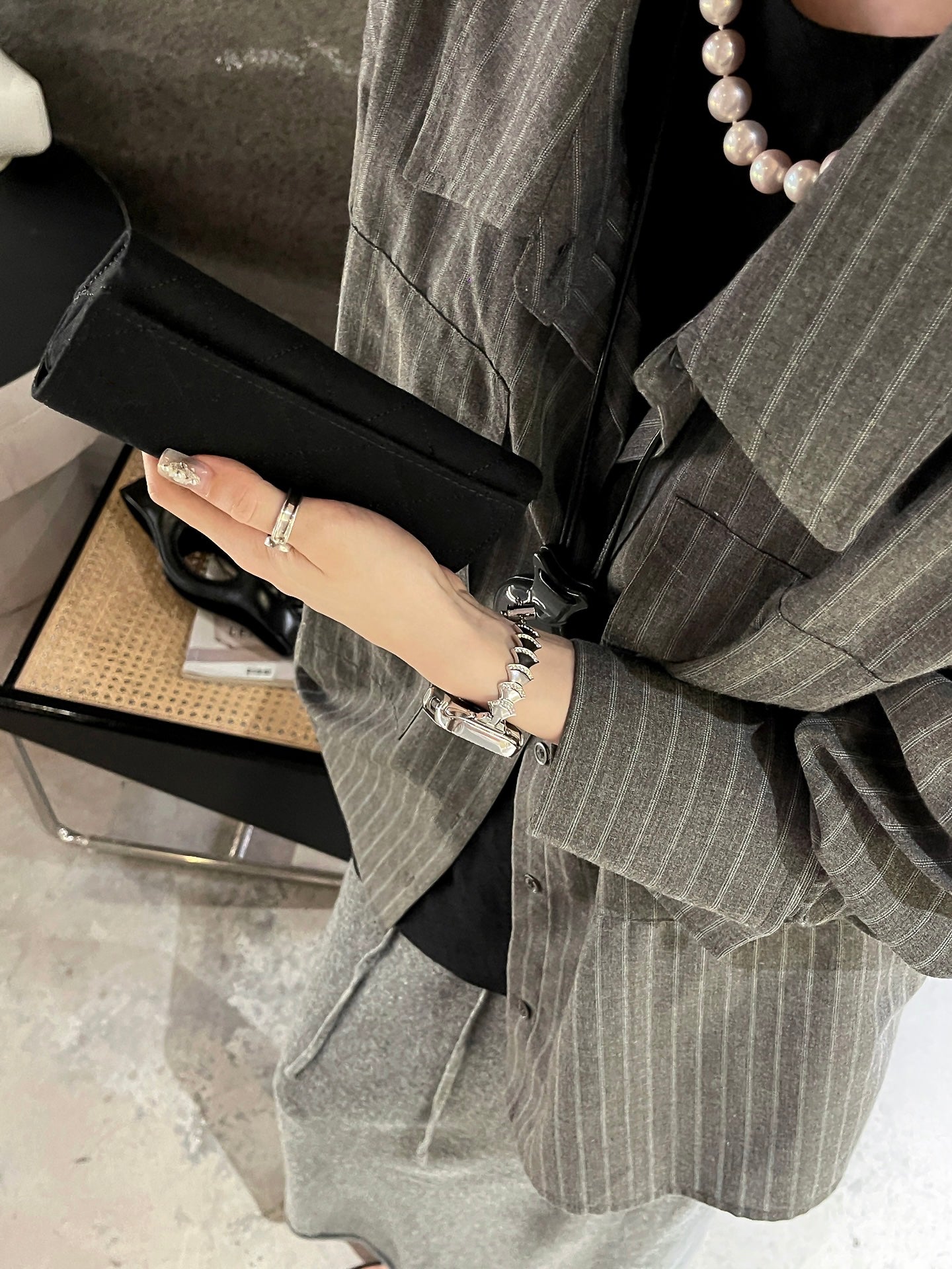 Zirconia shell bracelet design band for applewatch