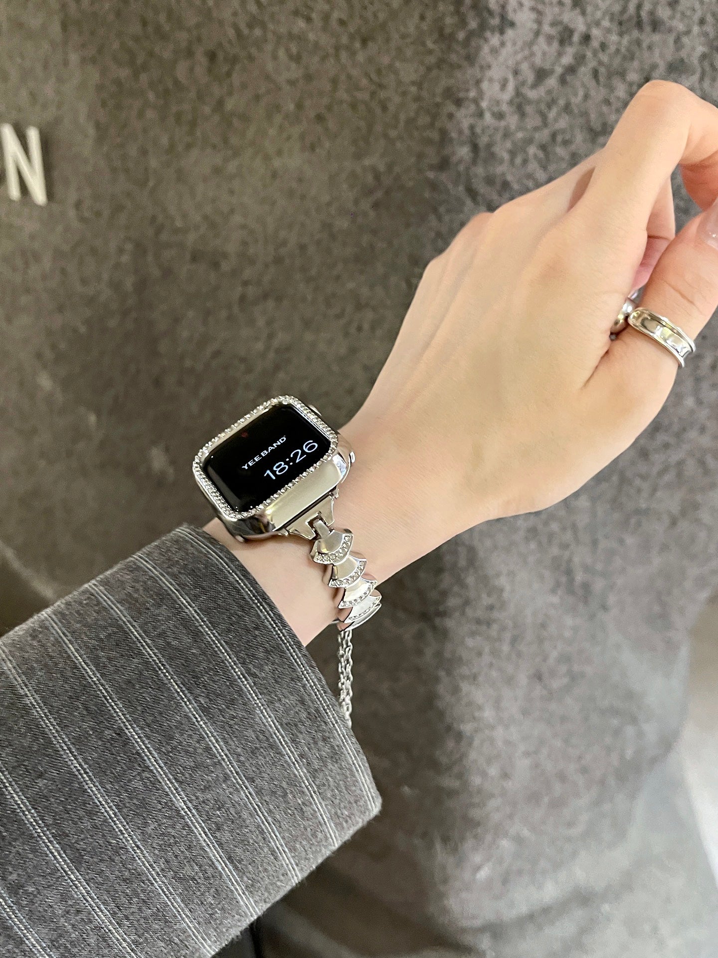 Zirconia shell bracelet design band for applewatch