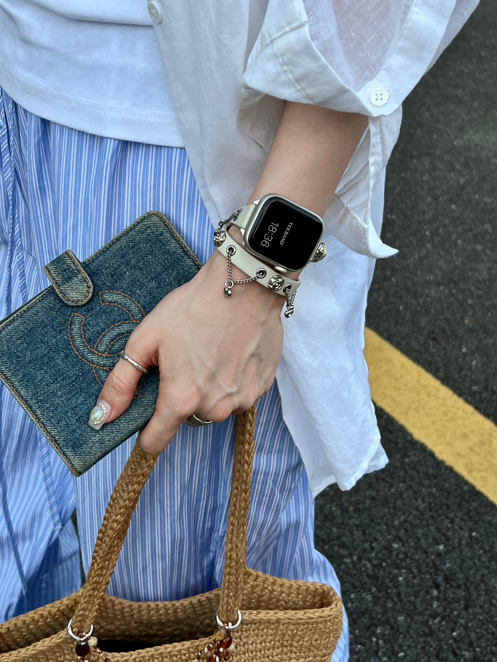 Chain tassel love pendant strap for applewatch