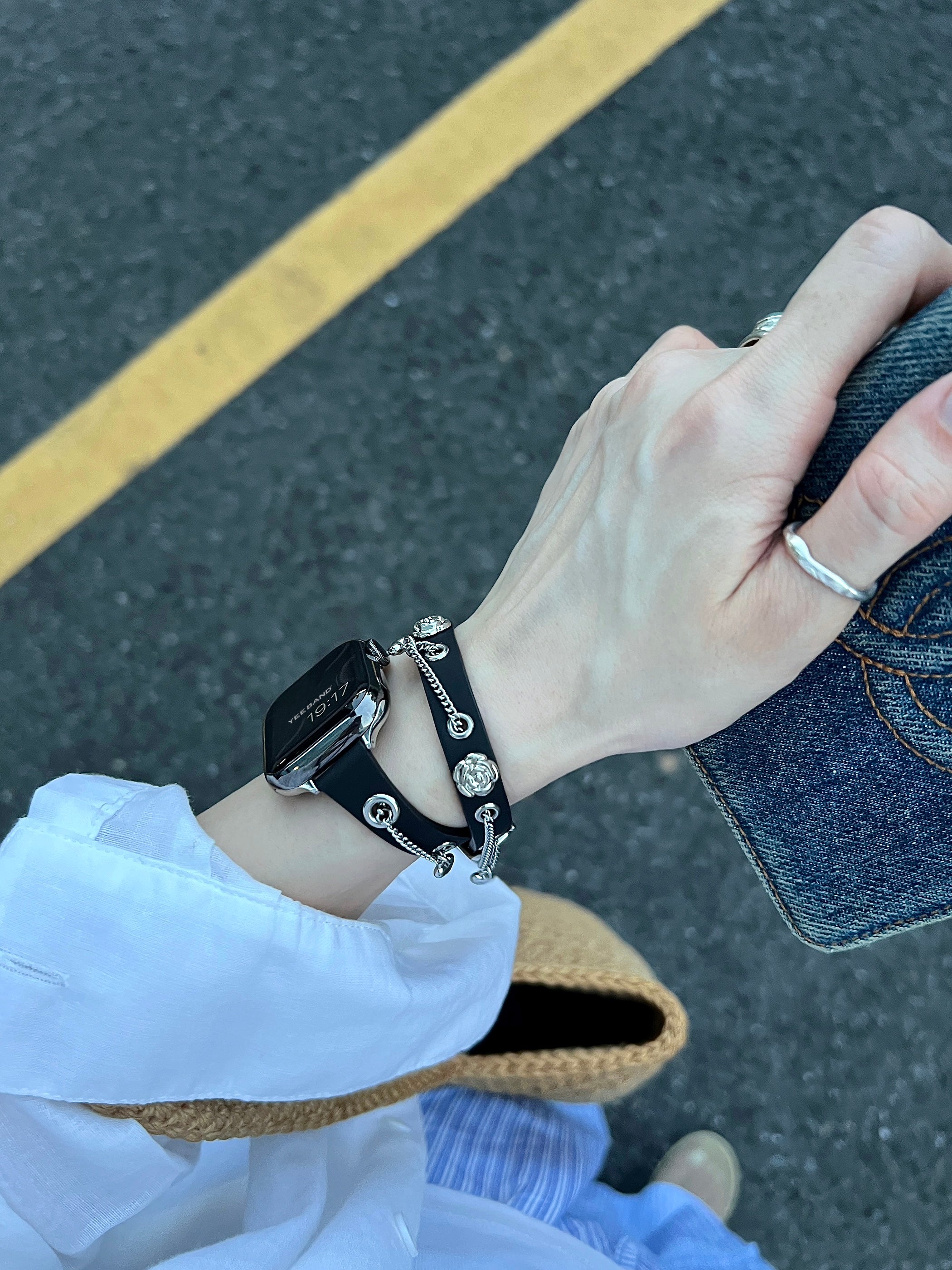 Chain tassel love pendant strap for applewatch