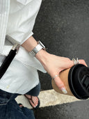 Cat's Eye Bamboo Stainless Steel Strap for applewatch