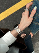 Pattaya Holiday Pink Orange Flower Flower Strap applewatch