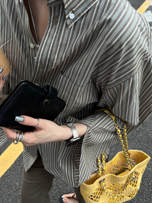 Stainless steel bracelet with crushed silver rattan checkered pattern for applewatch