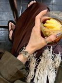 Summer Vacation Style Decorative Floral Bracelet for AppleWatch