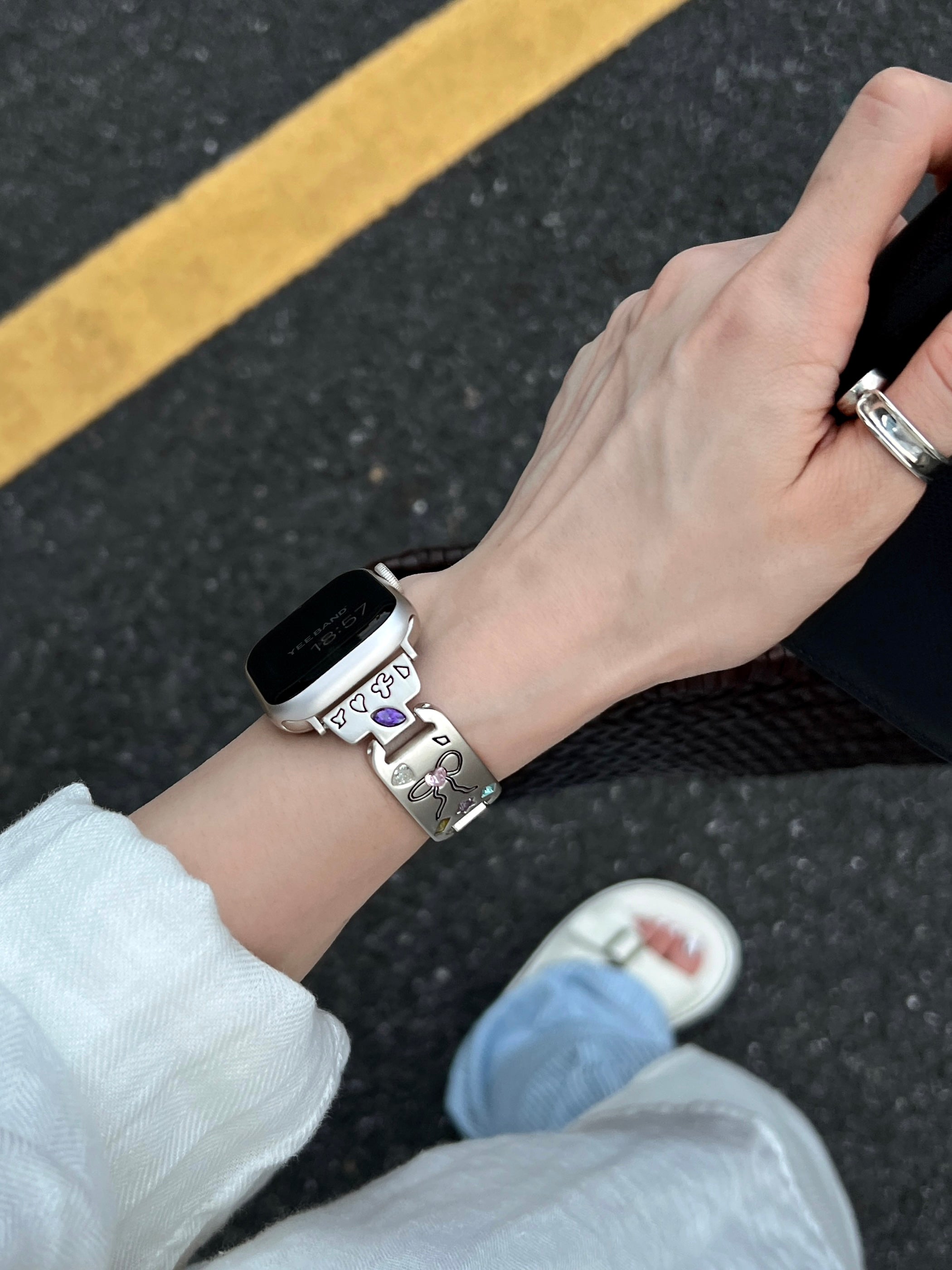 Bow design metal band for applewatch