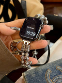 Stainless Steel Apple Watch Band with Chinese Aesthetic