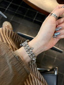 Stainless Steel Apple Watch Band with Chinese Aesthetic