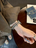 Stainless Steel Apple Watch Band with Chinese Aesthetic