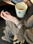 Stainless Steel Apple Watch Band with Chinese Aesthetic