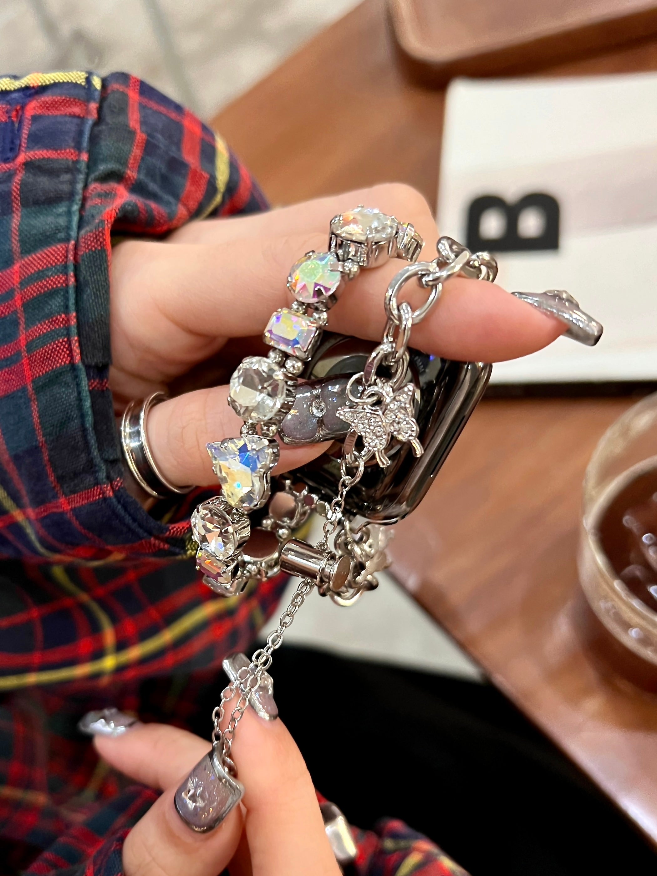 Summer Decoration Bracelet Butterfly Charm Strap for applewatch