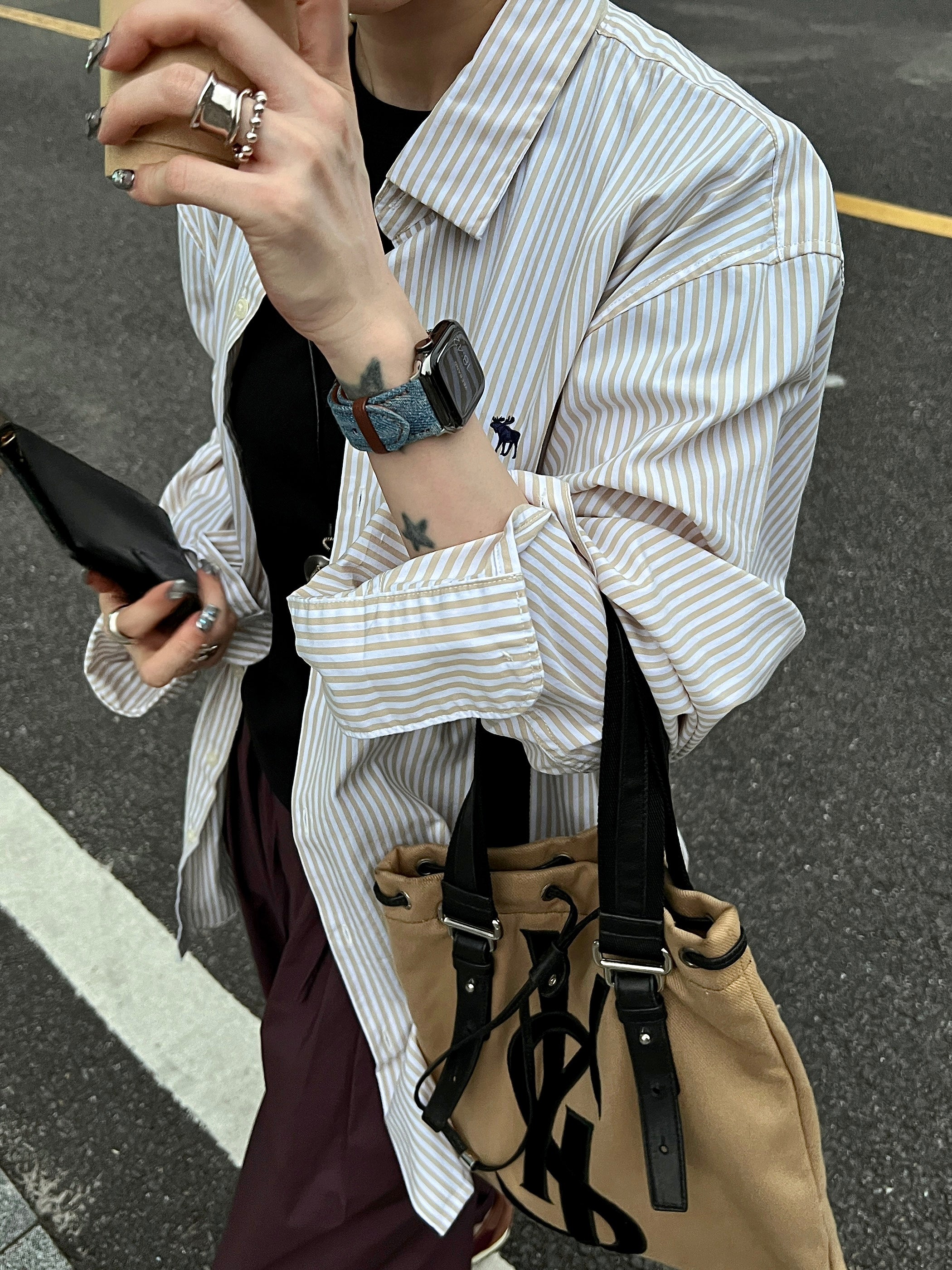 Casual Gangshan Denim Strap for applewatch