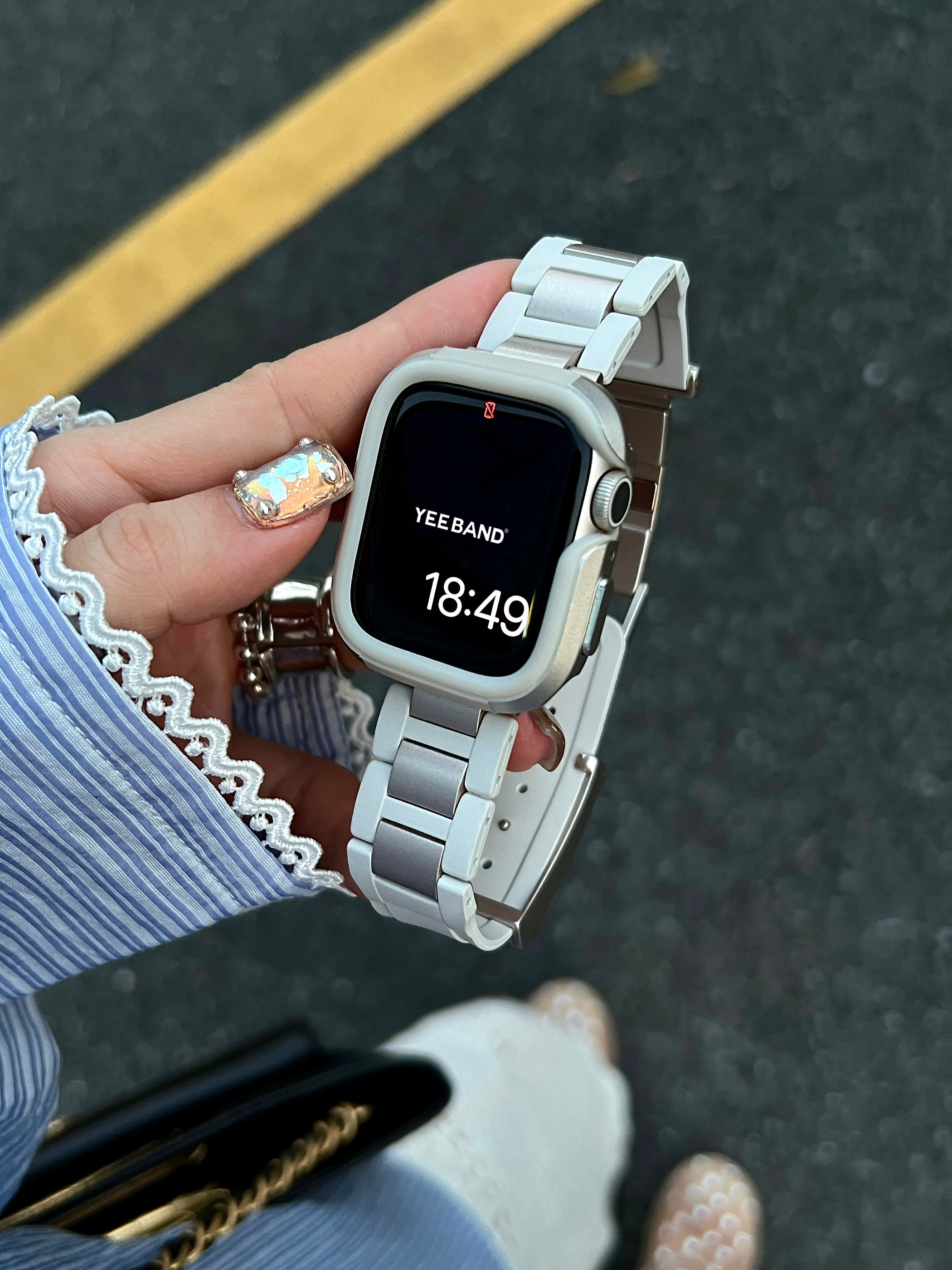 Outdoor camping silicone sports strap for applewatch