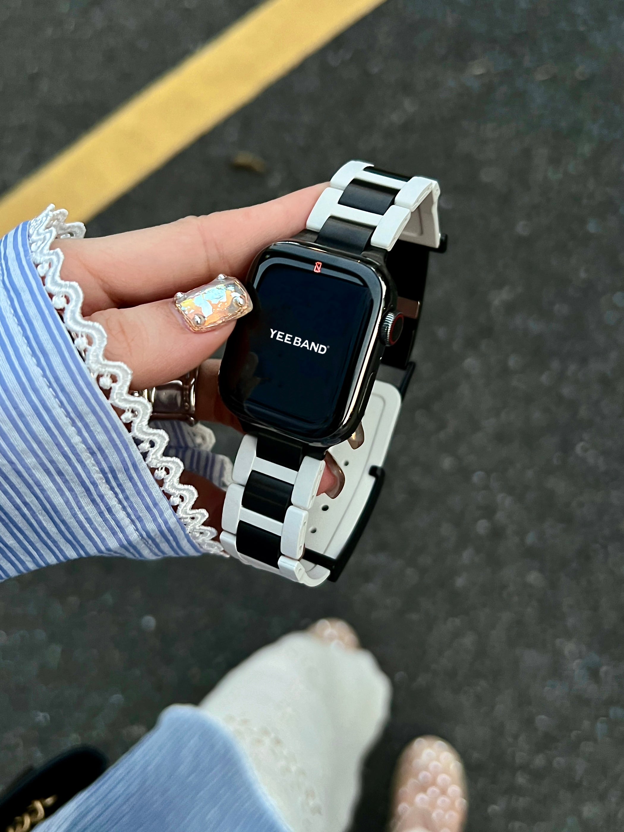 Outdoor camping silicone sports strap for applewatch