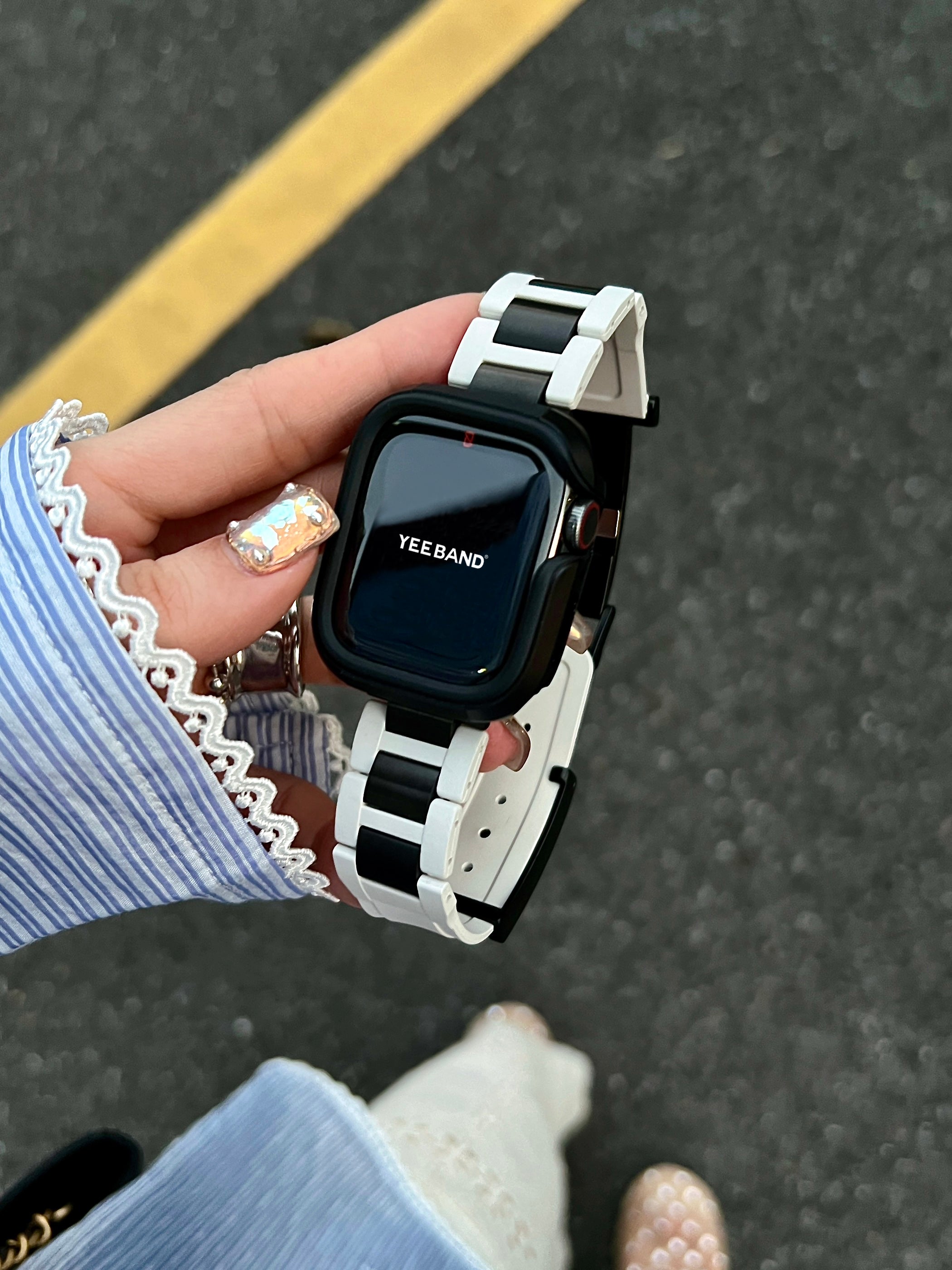 Outdoor camping silicone sports strap for applewatch