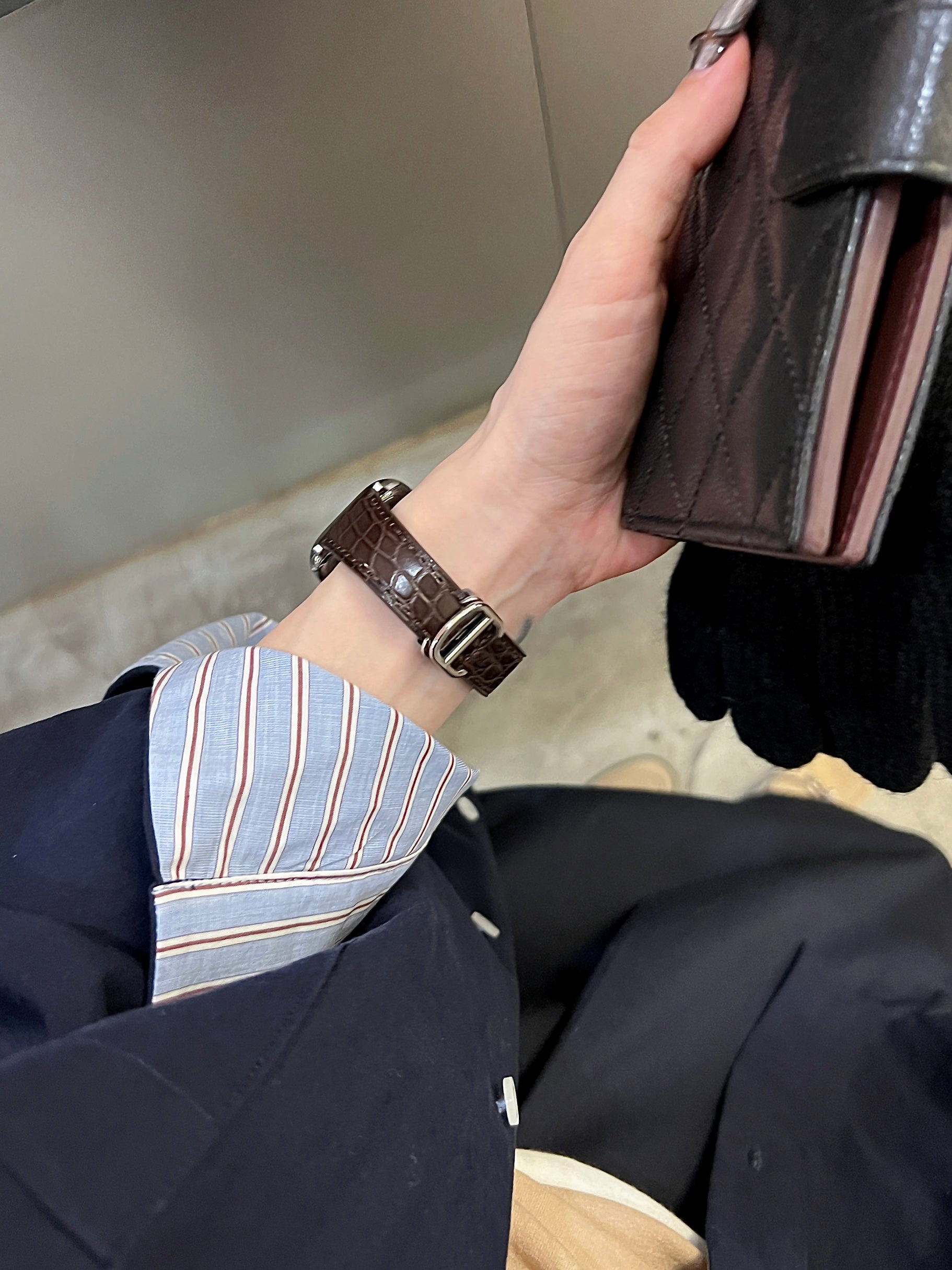 Premium American crocodile leather strap