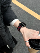 Black & Red Heart Cutout Strap