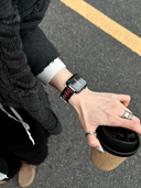 Black & Red Heart Cutout Strap