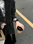 Black & Red Heart Cutout Strap