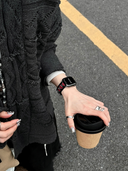 Black & Red Heart Cutout Strap