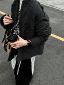 Black & Red Heart Cutout Strap