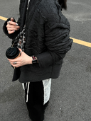 Black & Red Heart Cutout Strap