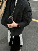 Black & Red Heart Cutout Strap